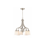 Neighborhood Grace 5 Light 24 inch Down Chandelier Ceiling Light in White Frosted Glass, Jeremiah - Orvon Lighting