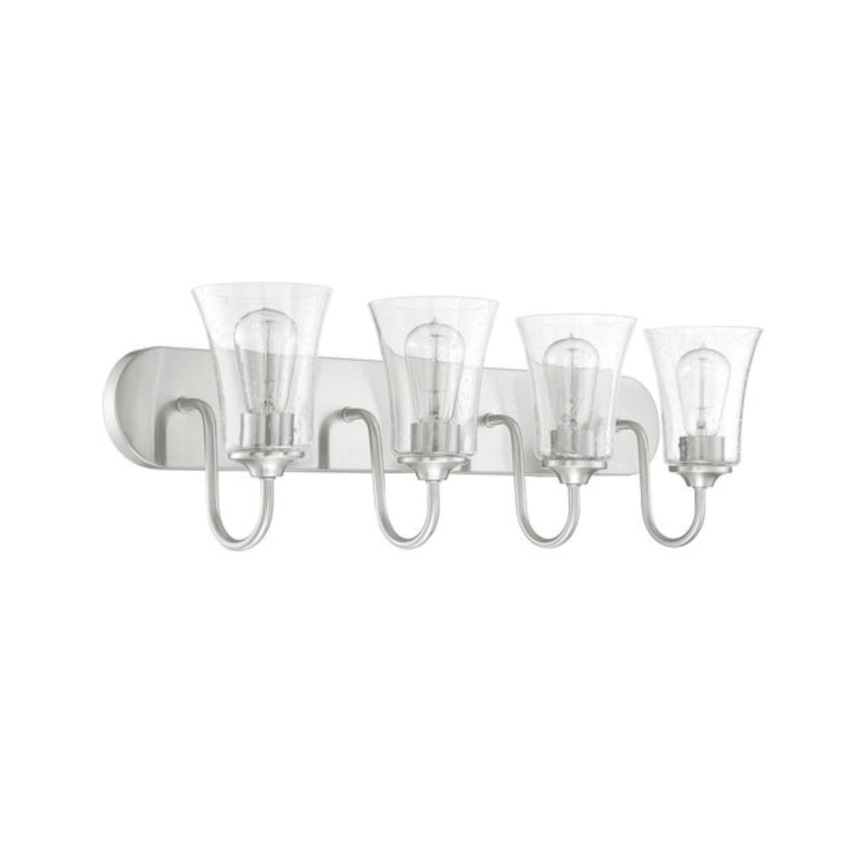 Neighborhood Gwyneth 4 Light 30 inch Vanity Light Wall Light in Clear Seeded - Orvon Lighting
