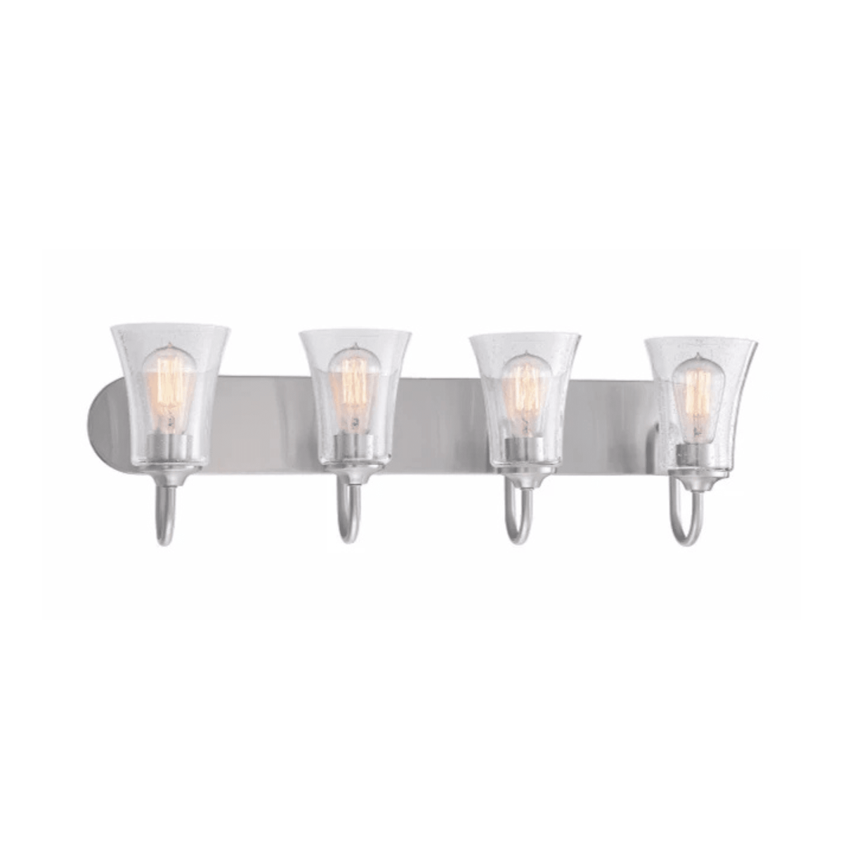 Neighborhood Gwyneth 4 Light 30 inch Vanity Light Wall Light in Clear Seeded - Orvon Lighting