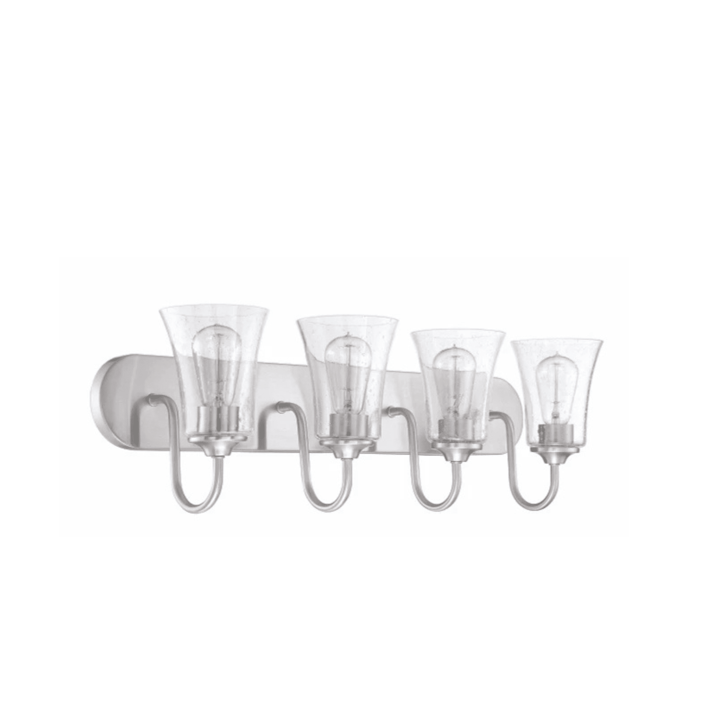 Neighborhood Gwyneth 4 Light 30 inch Vanity Light Wall Light in Clear Seeded - Orvon Lighting