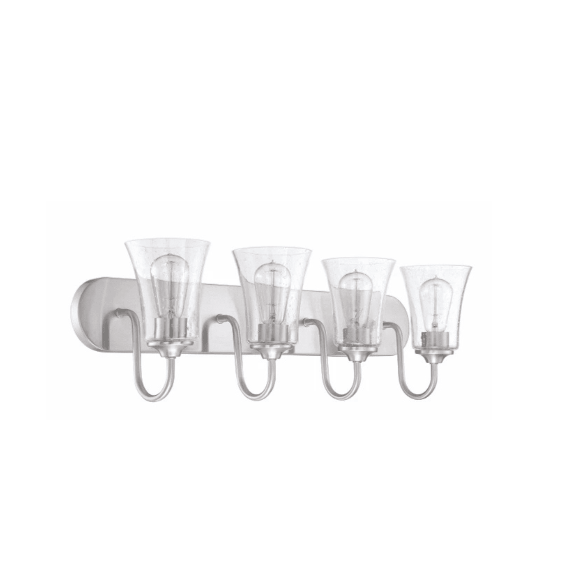 Neighborhood Gwyneth 4 Light 30 inch Vanity Light Wall Light in Clear Seeded - Orvon Lighting