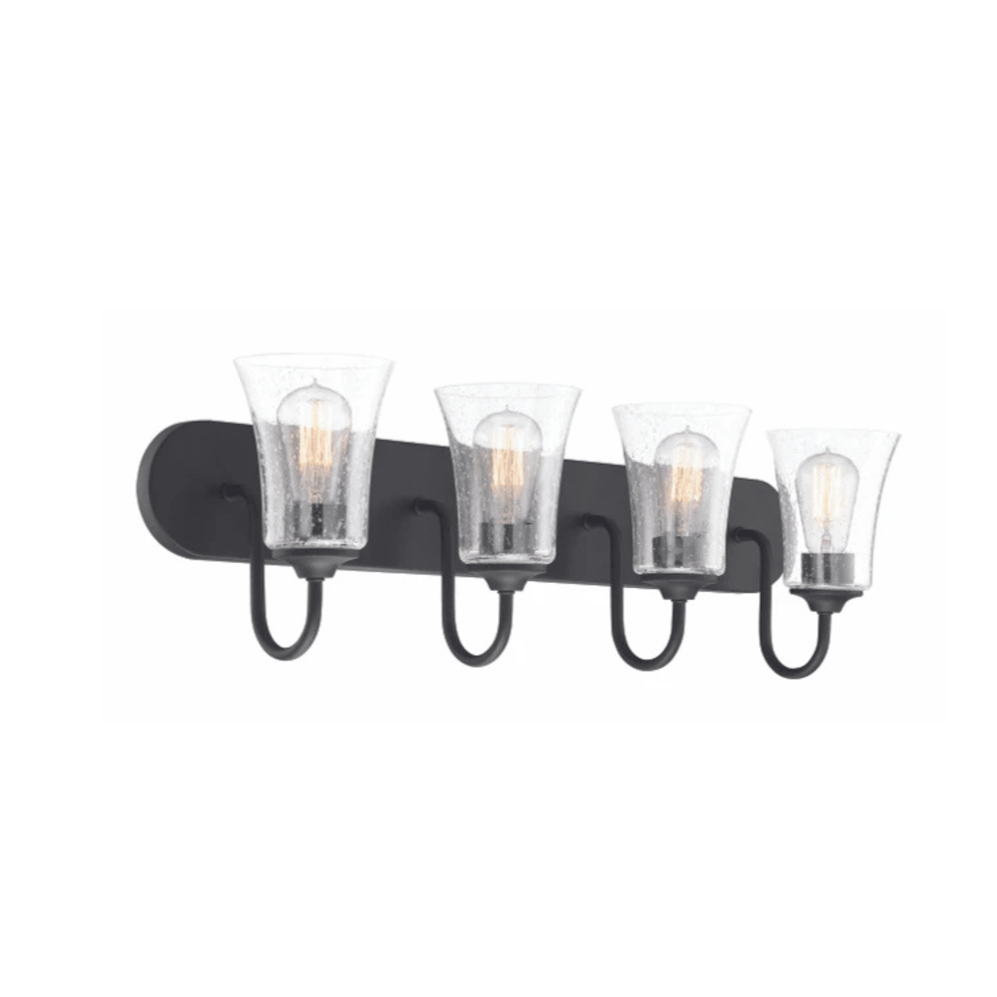 Neighborhood Gwyneth 4 Light 30 inch Vanity Light Wall Light in Clear Seeded - Orvon Lighting