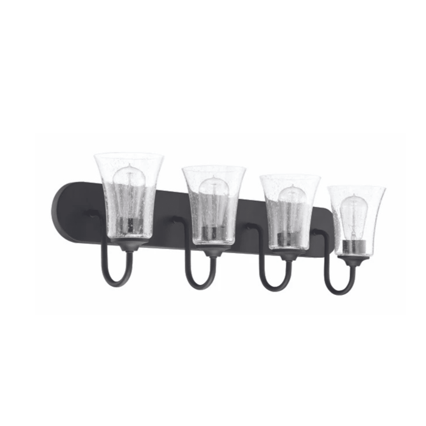 Neighborhood Gwyneth 4 Light 30 inch Vanity Light Wall Light in Clear Seeded - Orvon Lighting