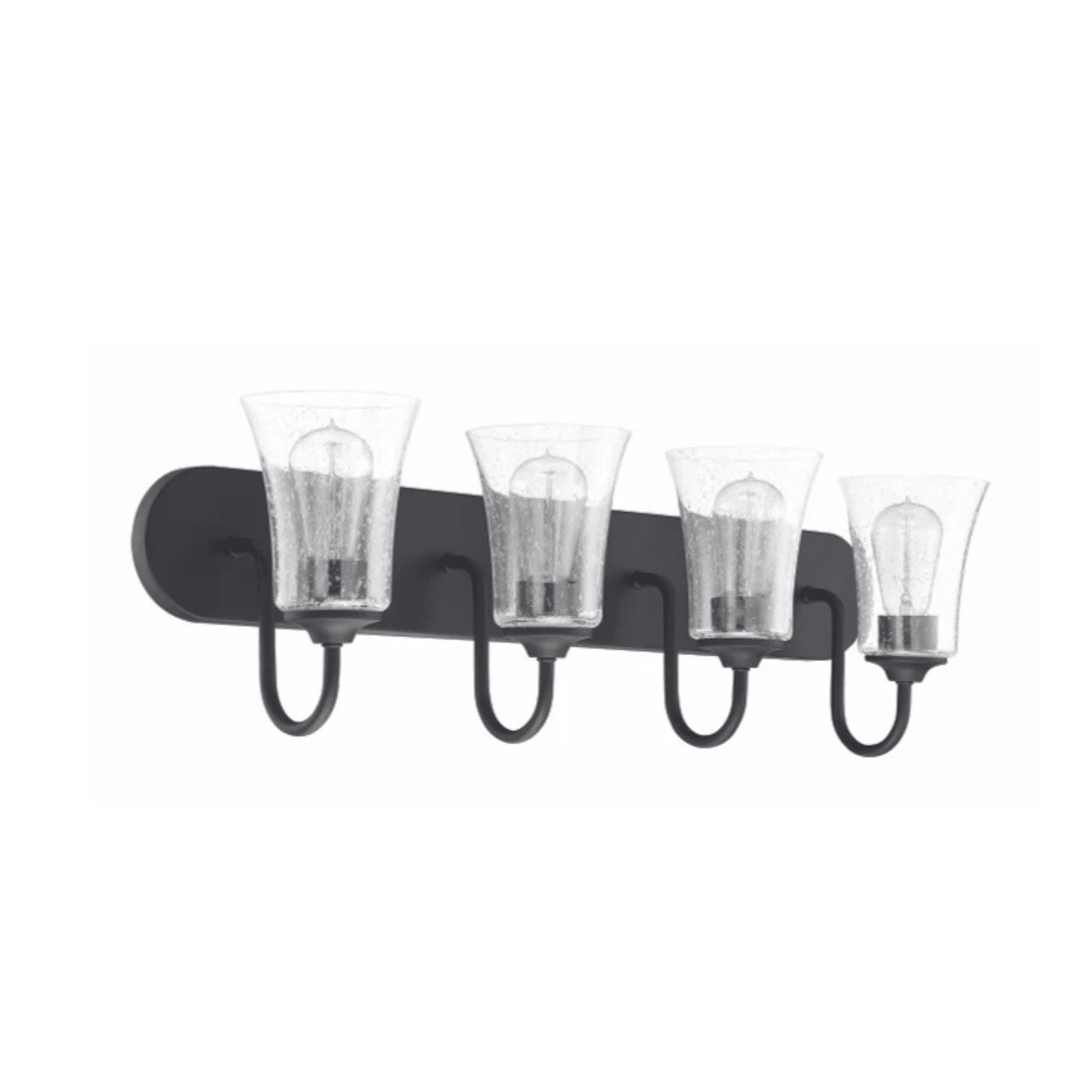 Neighborhood Gwyneth 4 Light 30 inch Vanity Light Wall Light in Clear Seeded - Orvon Lighting