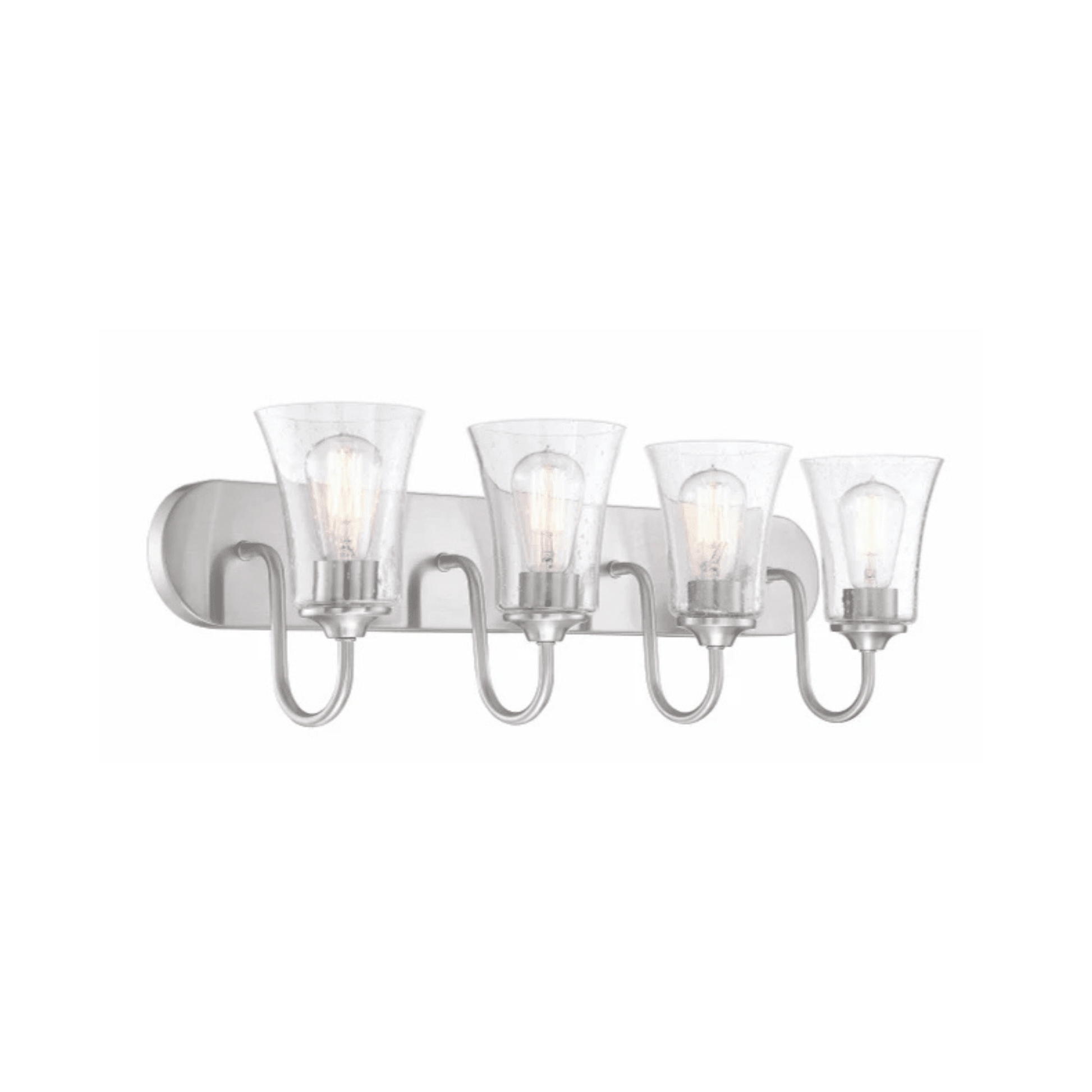 Neighborhood Gwyneth 4 Light 30 inch Vanity Light Wall Light in Clear Seeded - Orvon Lighting