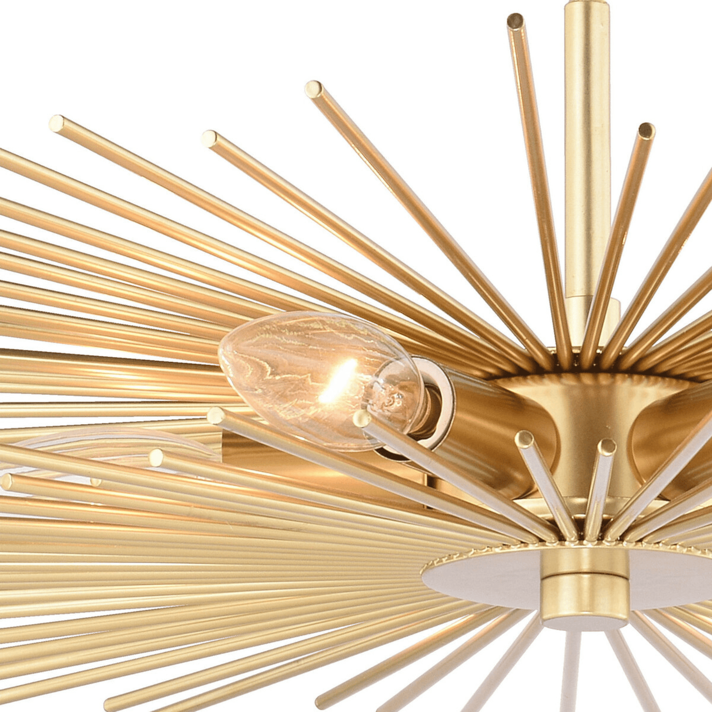 Nikko 24 - in Semi Flush Ceiling Light Gold - Orvon Lighting
