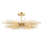 Nikko 24 - in Semi Flush Ceiling Light Gold - Orvon Lighting