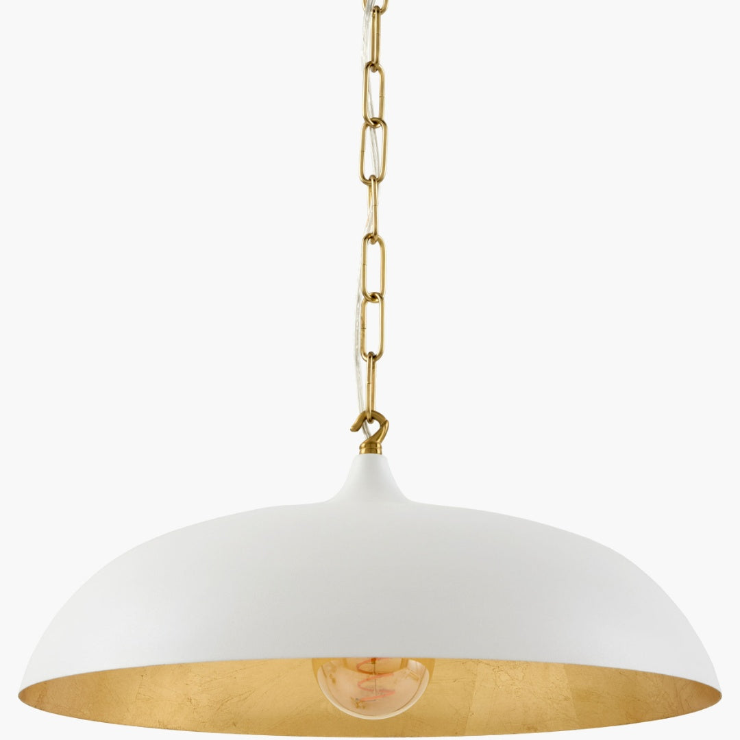 Surya Noren 17.7" L × 17.7" W Pendant – White