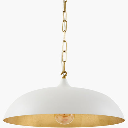 Surya Noren 17.7" L × 17.7" W Pendant – White