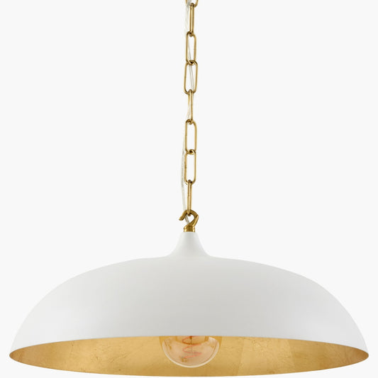 Surya Noren 17.7" L × 17.7" W Pendant – White