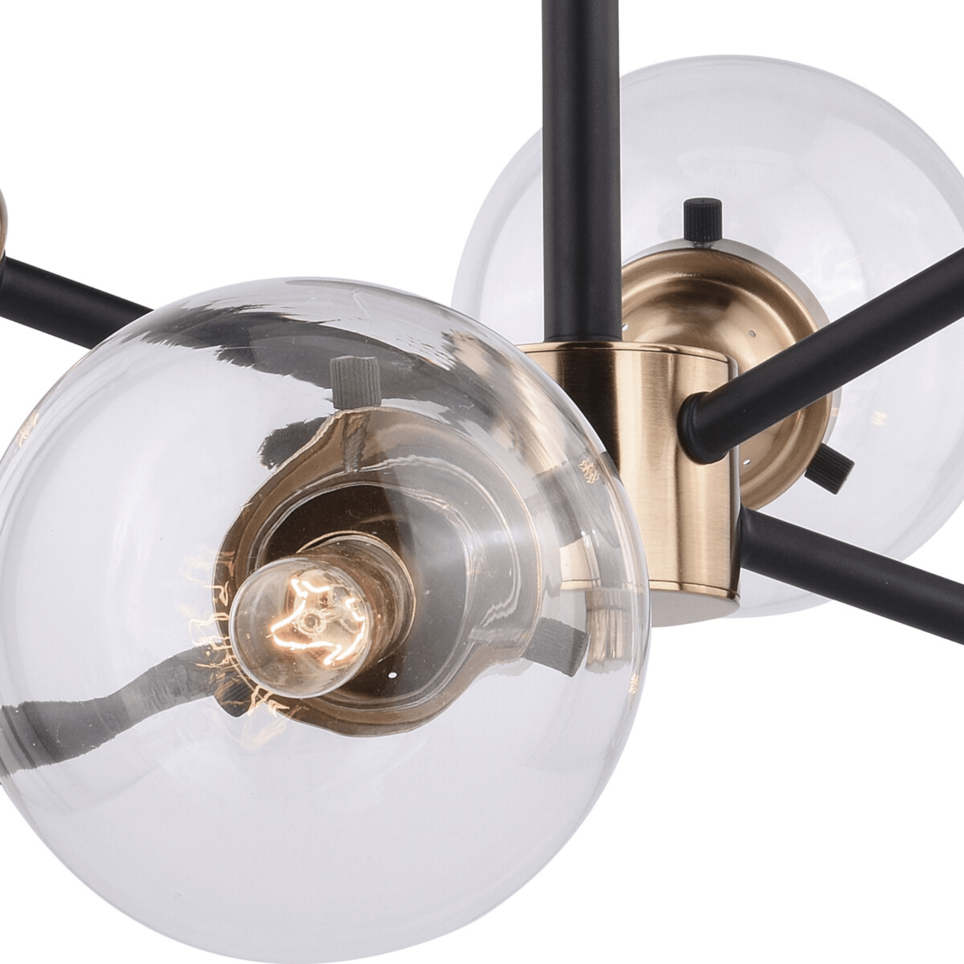 Orbit 25 - in Semi Flush Ceiling Light Oil Rubbed Bronze and Muted Brass - Orvon Lighting