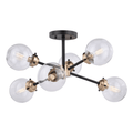 Orbit 25 - in Semi Flush Ceiling Light Oil Rubbed Bronze and Muted Brass - Orvon Lighting
