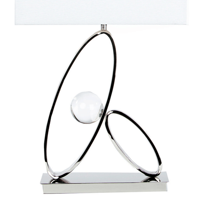 Ovals in Crystal Table Lamp 1 Light - Orvon Lighting