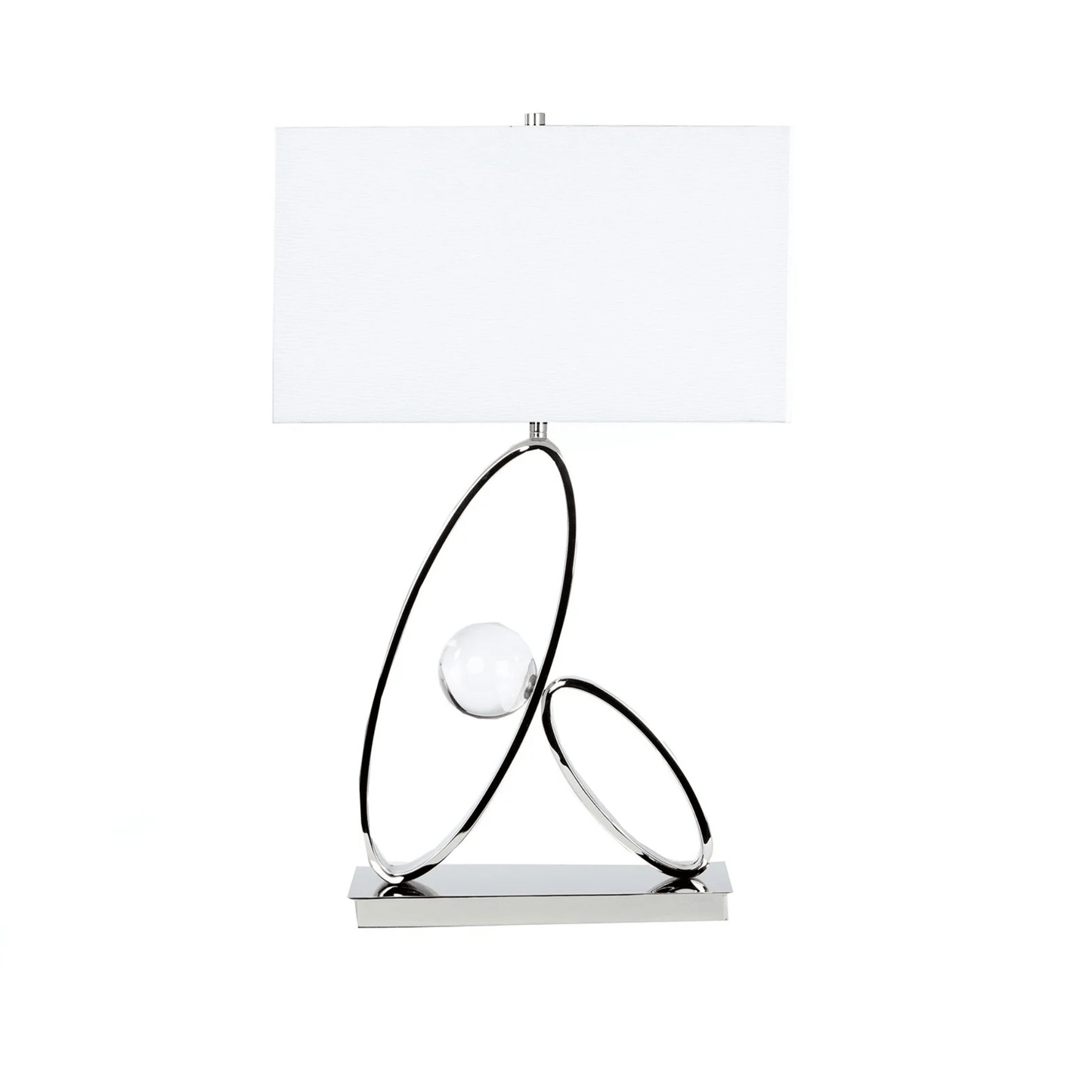 Ovals in Crystal Table Lamp 1 Light - Orvon Lighting
