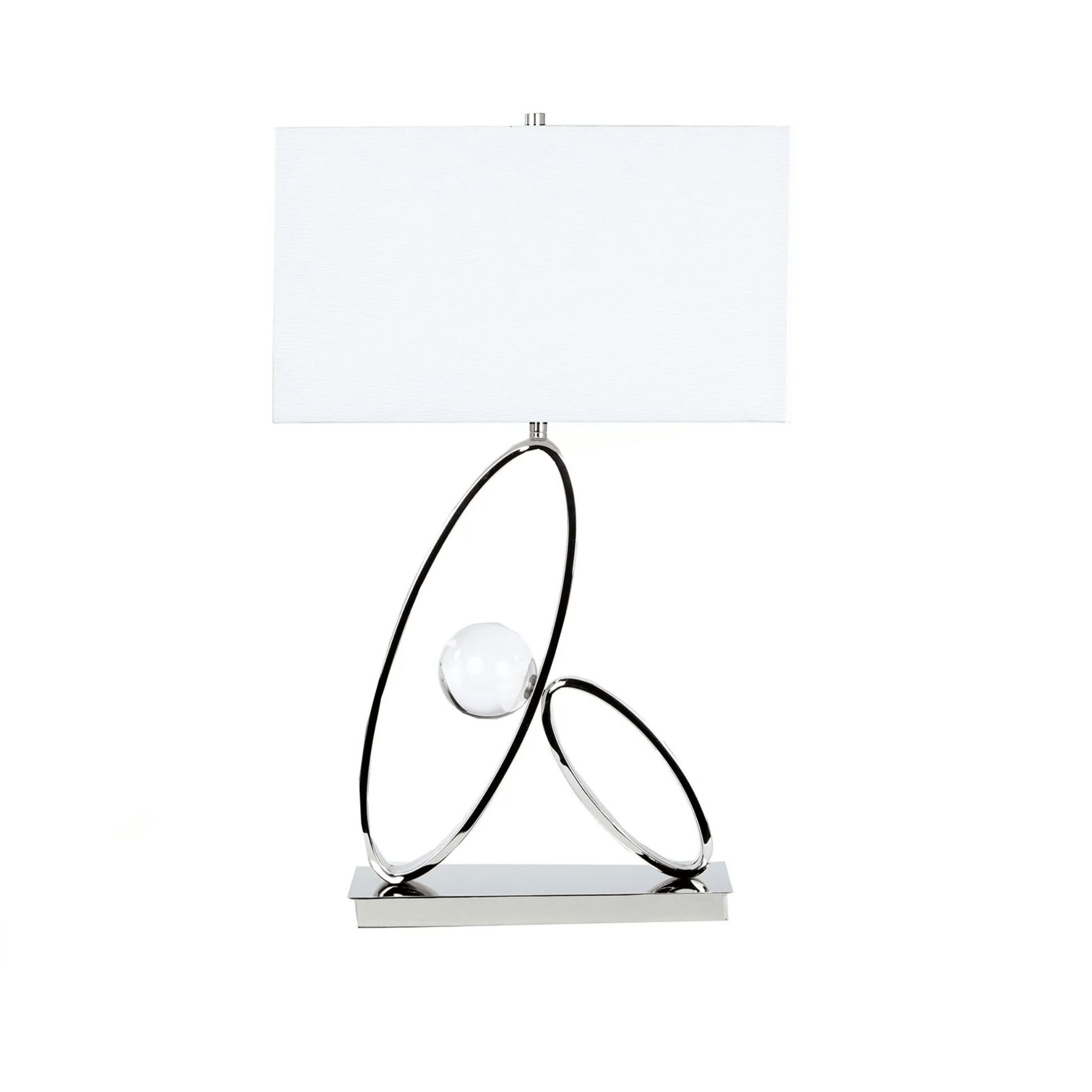 Ovals in Crystal Table Lamp 1 Light - Orvon Lighting