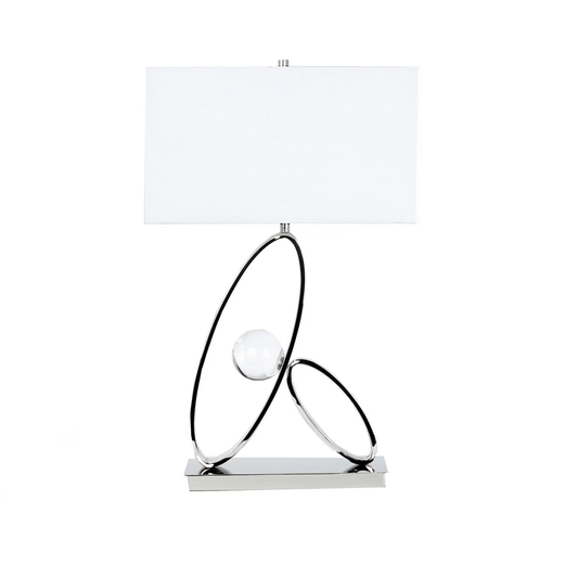 Ovals in Crystal Table Lamp 1 Light - Orvon Lighting