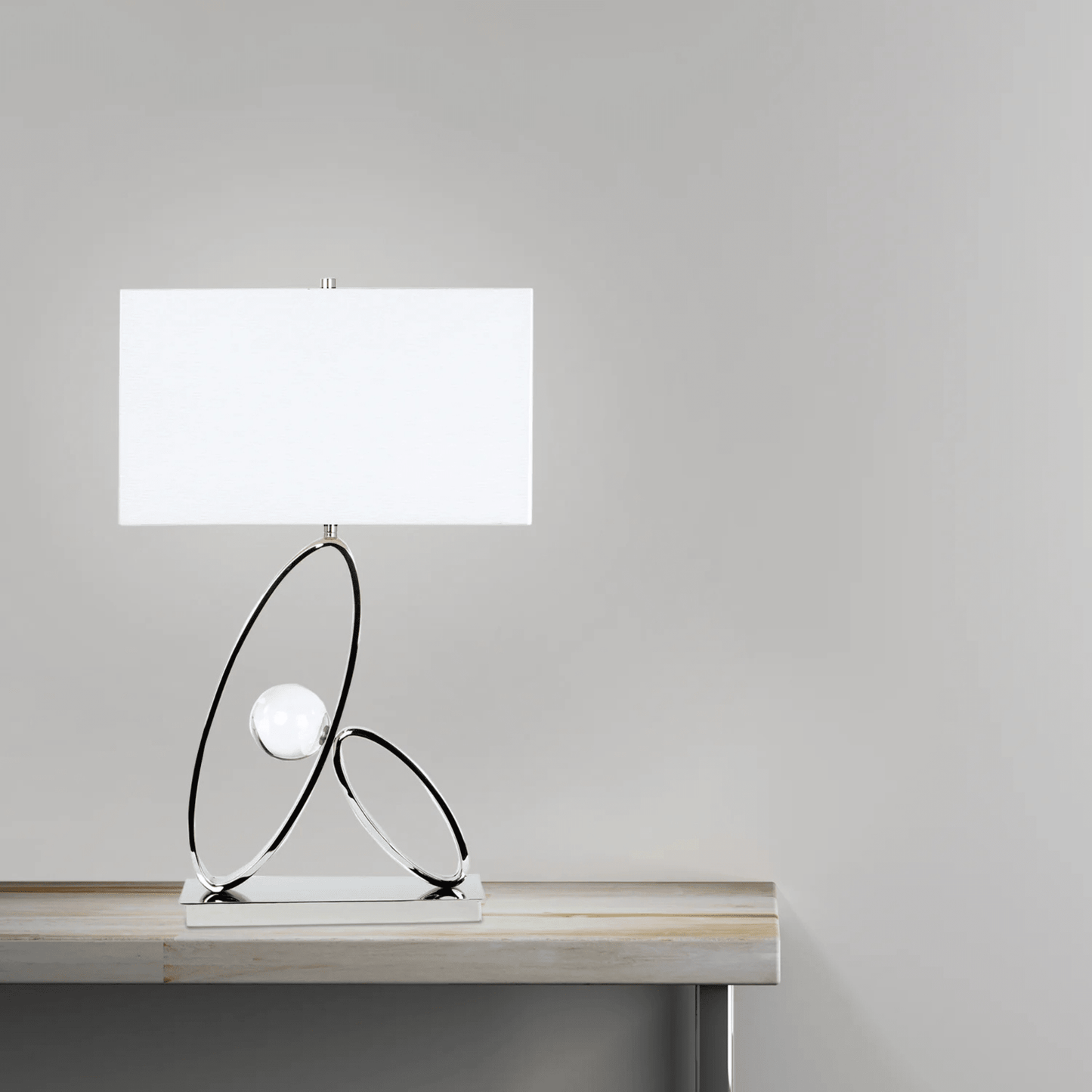 Ovals in Crystal Table Lamp 1 Light - Orvon Lighting