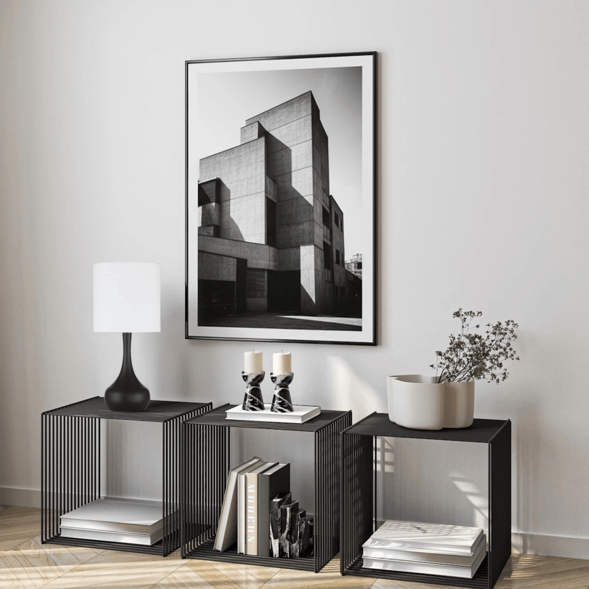 Pallo 1 Light Table Lamp in Flat Black - Orvon Lighting