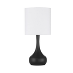 Pallo 1 Light Table Lamp in Flat Black - Orvon Lighting