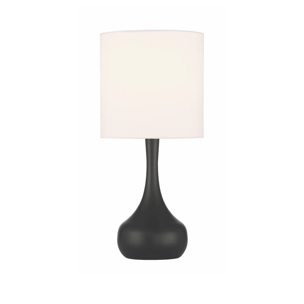 Pallo 1 Light Table Lamp in Flat Black - Orvon Lighting