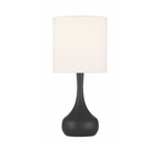 Pallo 1 Light Table Lamp in Flat Black - Orvon Lighting