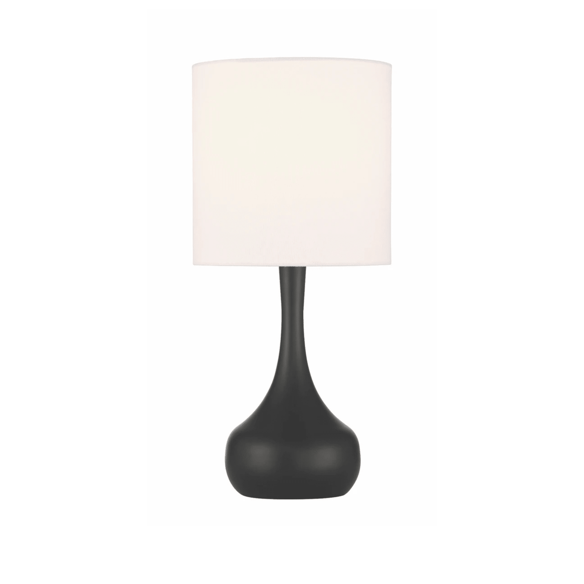 Pallo 1 Light Table Lamp in Flat Black - Orvon Lighting