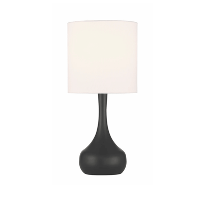 Pallo 1 Light Table Lamp in Flat Black - Orvon Lighting