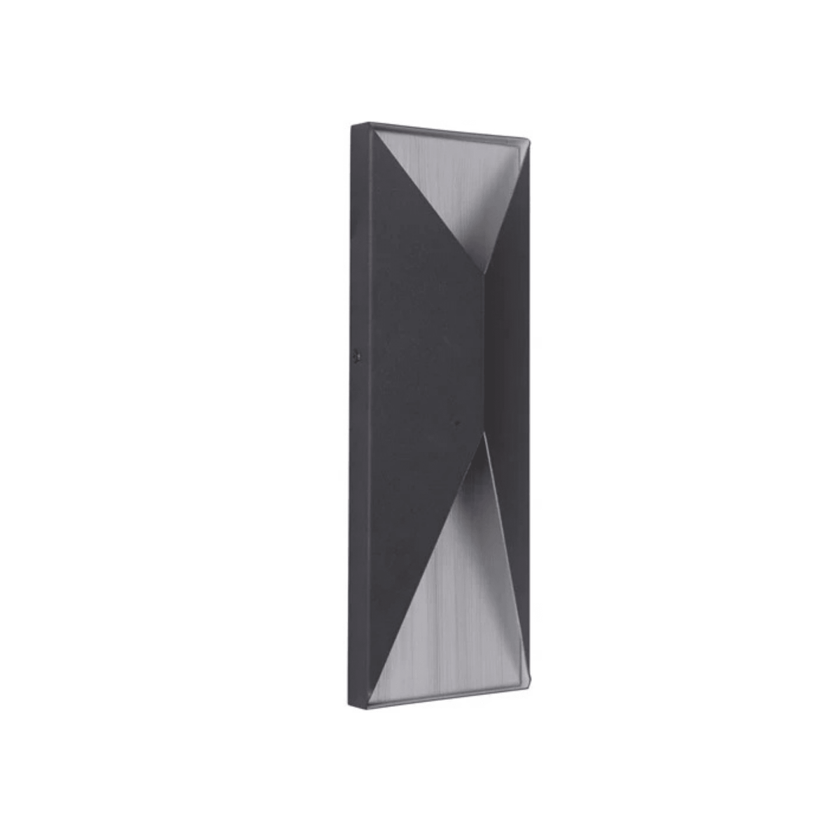 Peak LED 14 inch Outdoor Wall Mount in Textured Black and Satin Brass, Medium Z3412 - TBSB - LED - Orvon Lighting