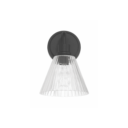 Pleated 1 Light Wall Sconce - Orvon Lighting