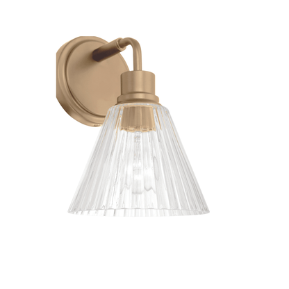 Pleated 1 Light Wall Sconce - Orvon Lighting