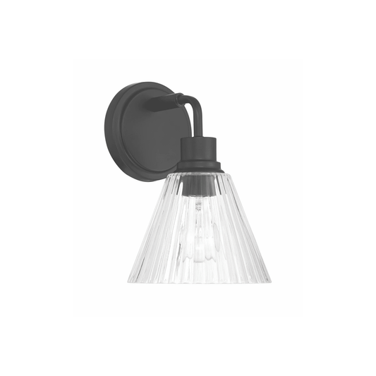 Pleated 1 Light Wall Sconce - Orvon Lighting