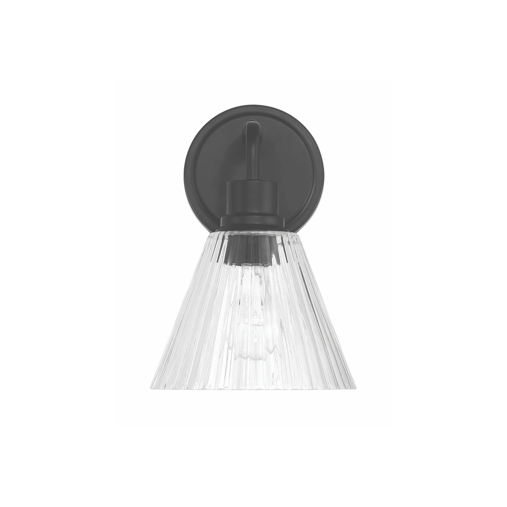 Pleated 1 Light Wall Sconce - Orvon Lighting