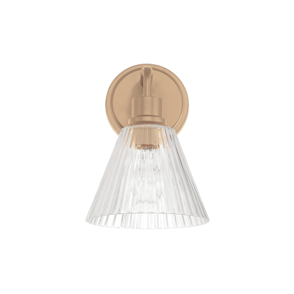 Pleated 1 Light Wall Sconce - Orvon Lighting