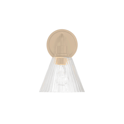Pleated 1 Light Wall Sconce - Orvon Lighting