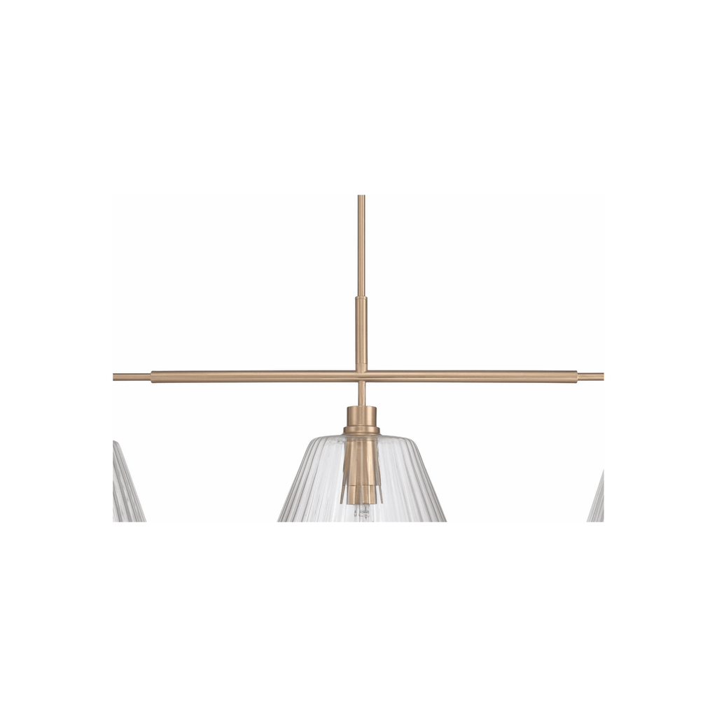Pleated 4 Light Island - Orvon Lighting