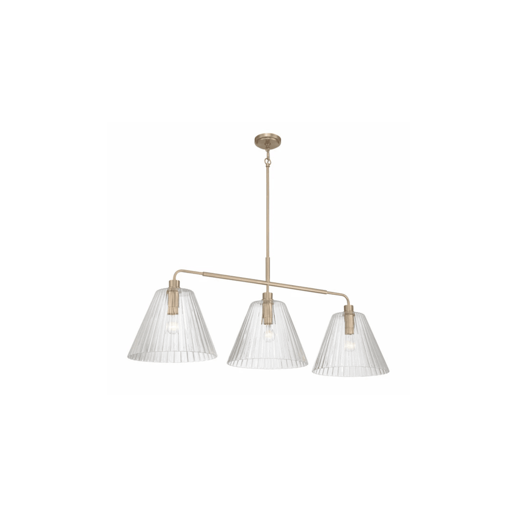 Pleated 4 Light Island - Orvon Lighting