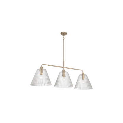 Pleated 4 Light Island - Orvon Lighting
