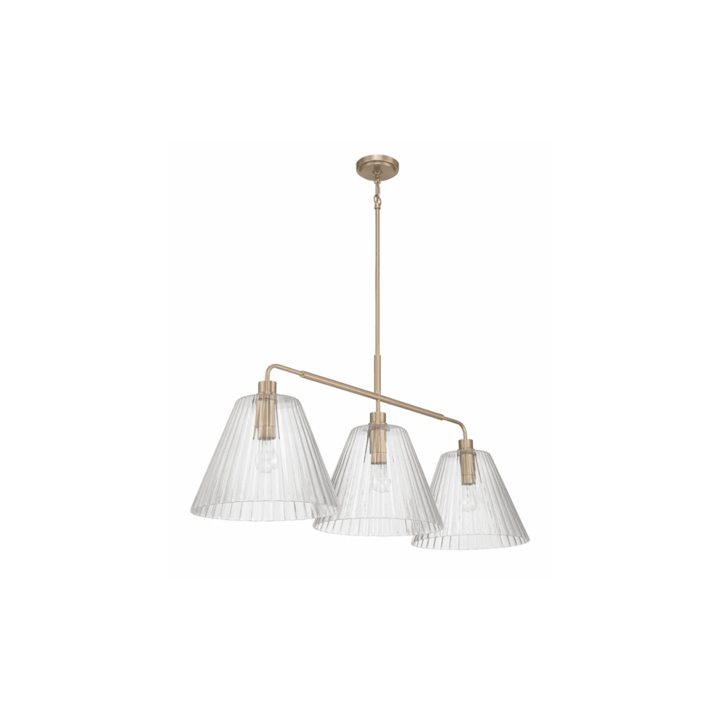 Pleated 4 Light Island - Orvon Lighting