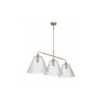Pleated 4 Light Island - Orvon Lighting