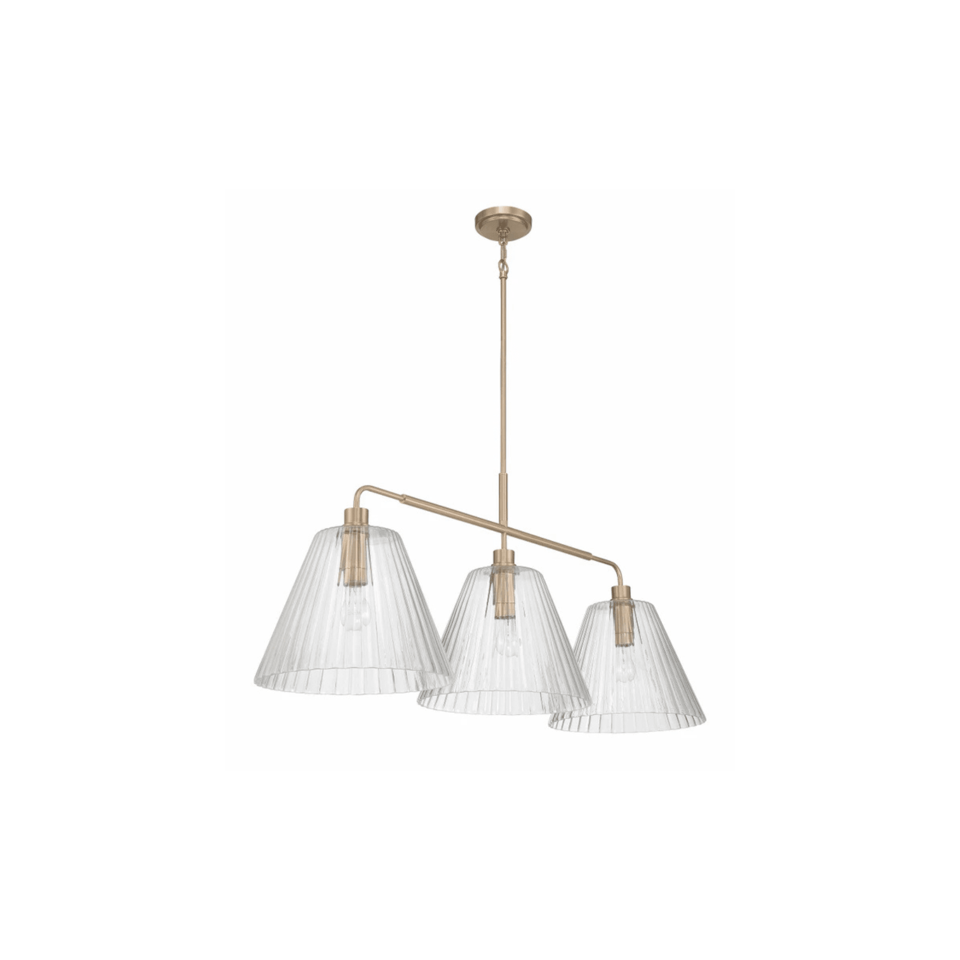 Pleated 4 Light Island - Orvon Lighting