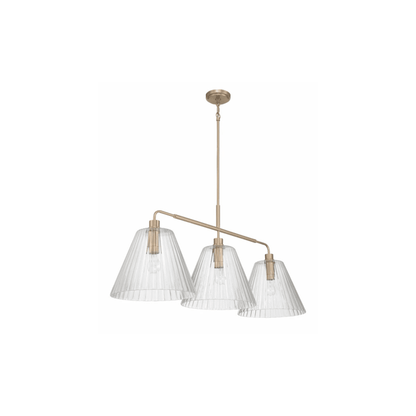 Pleated 4 Light Island - Orvon Lighting