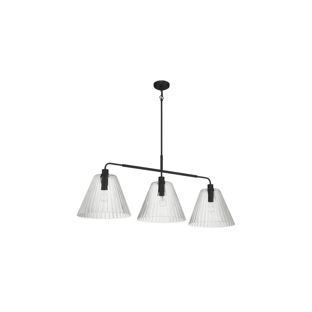 Pleated 4 Light Island - Orvon Lighting