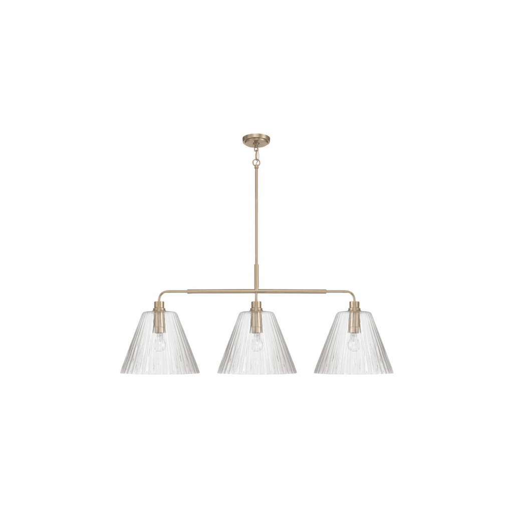 Pleated 4 Light Island - Orvon Lighting