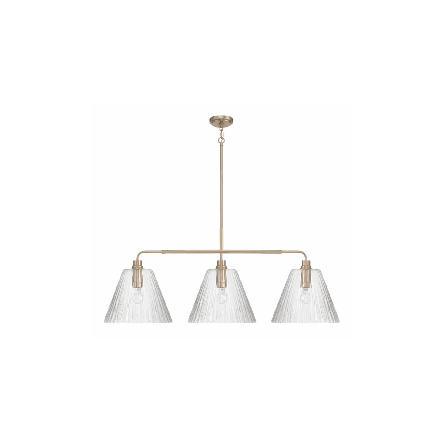 Pleated 4 Light Island - Orvon Lighting