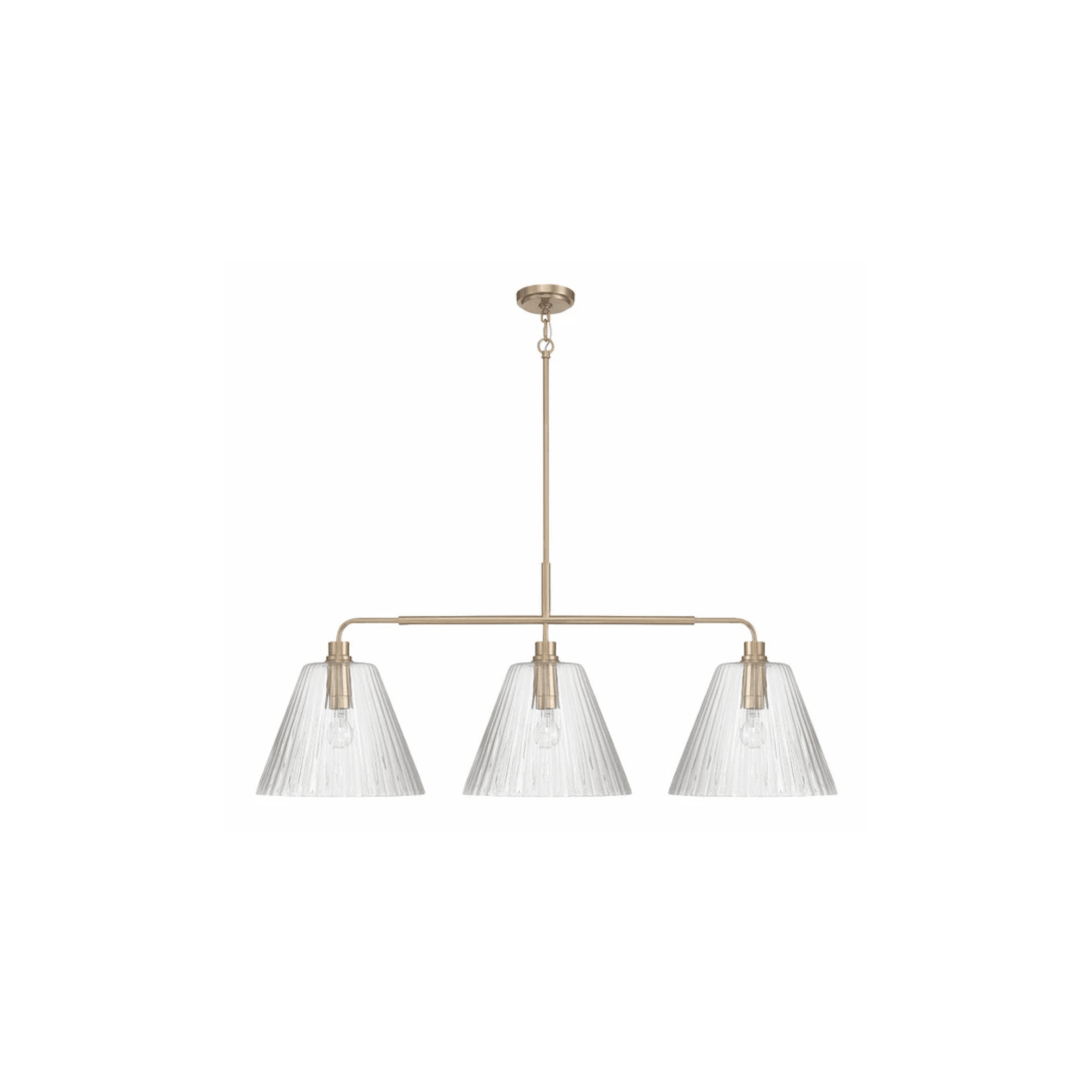 Pleated 4 Light Island - Orvon Lighting