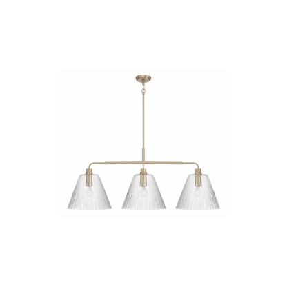 Pleated 4 Light Island - Orvon Lighting