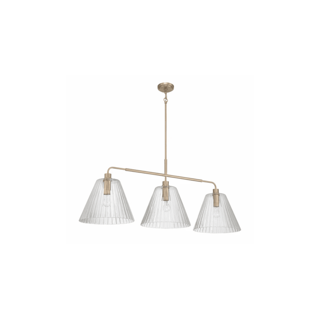 Pleated 4 Light Island - Orvon Lighting