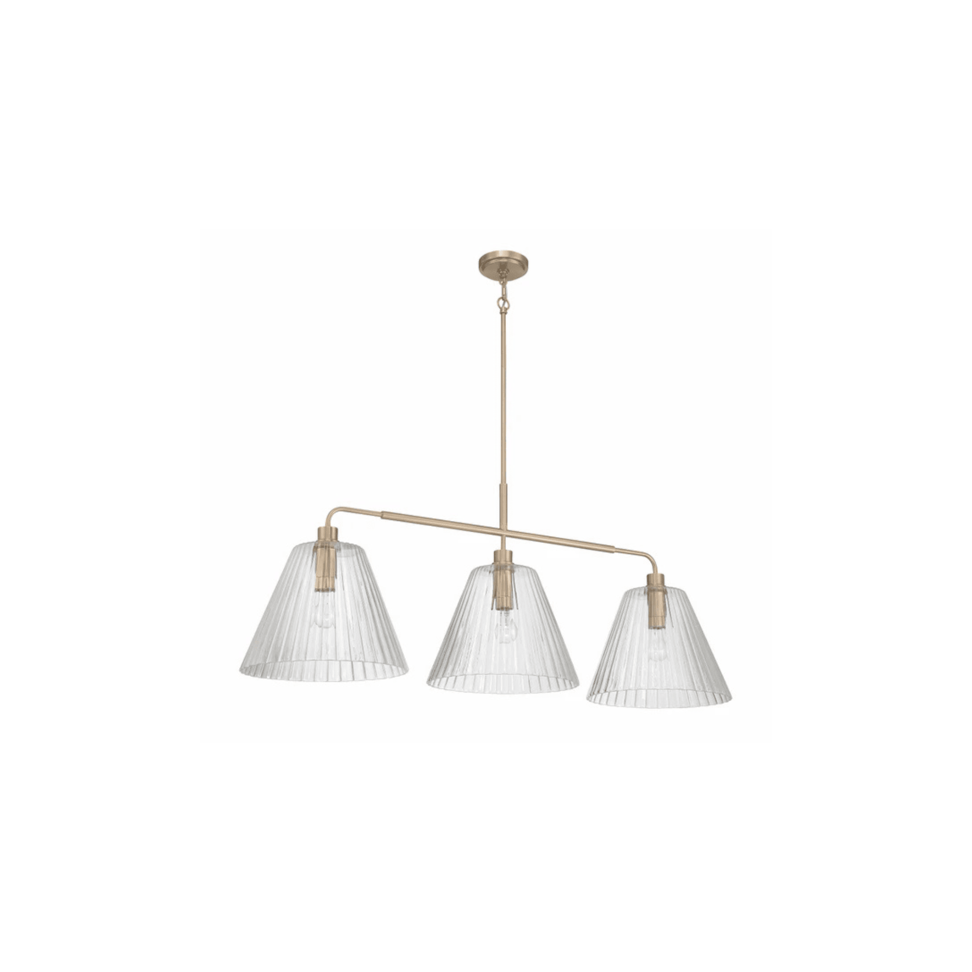 Pleated 4 Light Island - Orvon Lighting