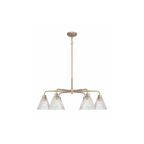 Pleated 6 Light Chandelier - Orvon Lighting