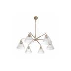 Pleated 6 Light Chandelier - Orvon Lighting